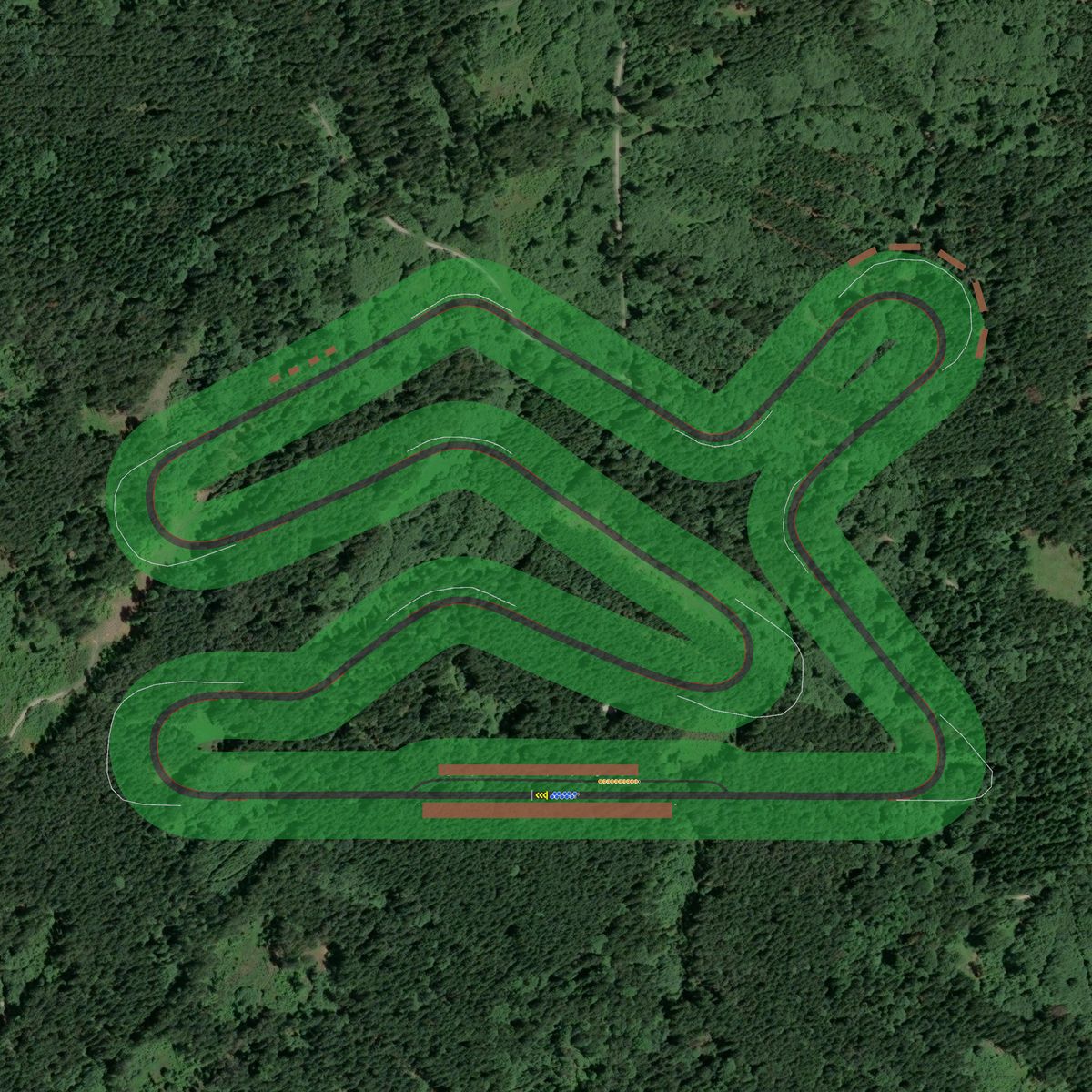 Top-down preview of Bayernring for Assetto Corsa