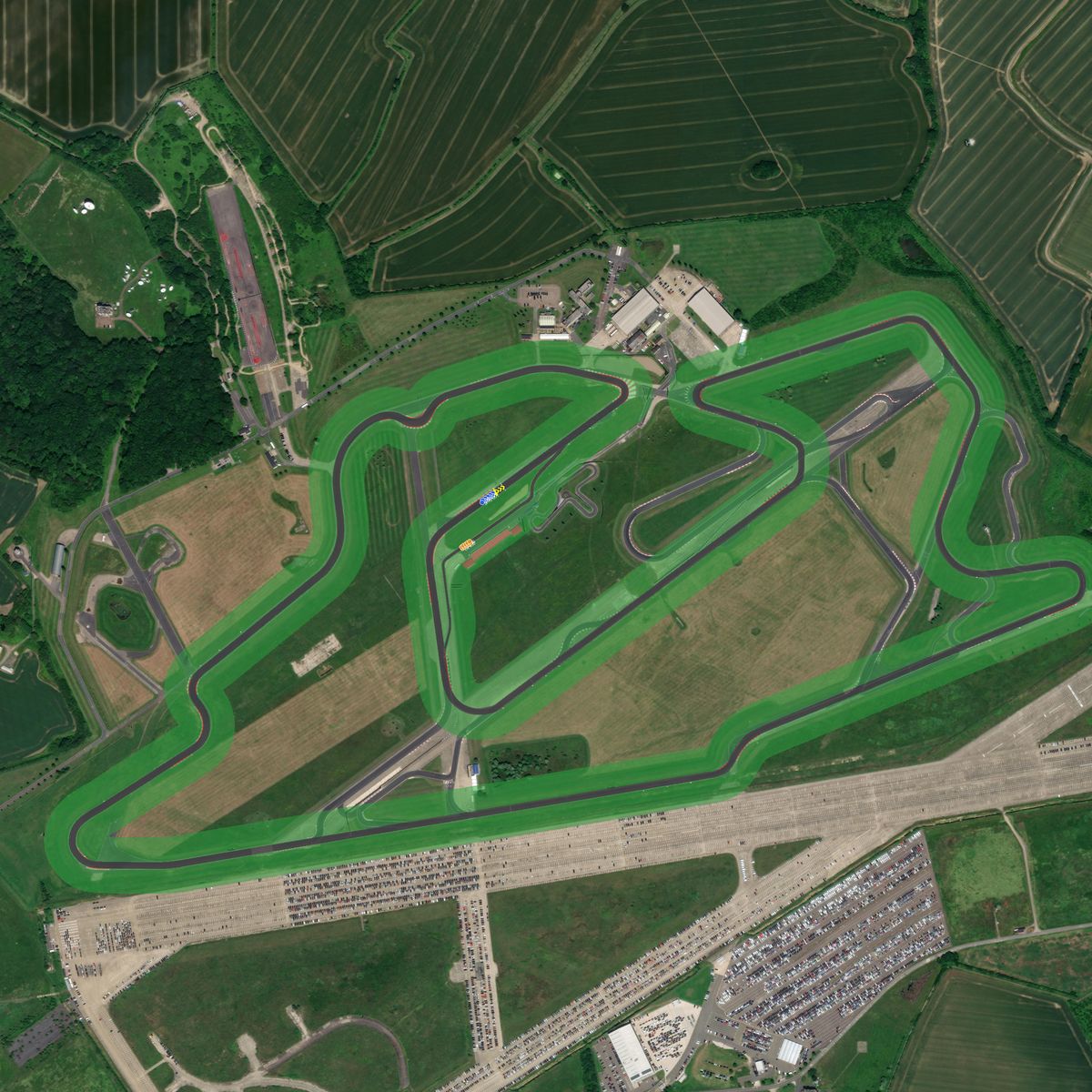 Top-down preview of Bedford Autodrome
