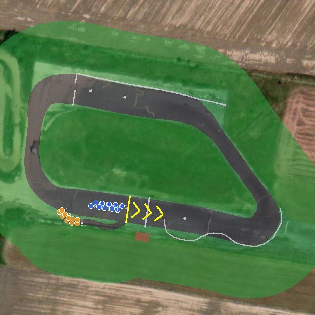 Top-down preview of benešov for Assetto Corsa