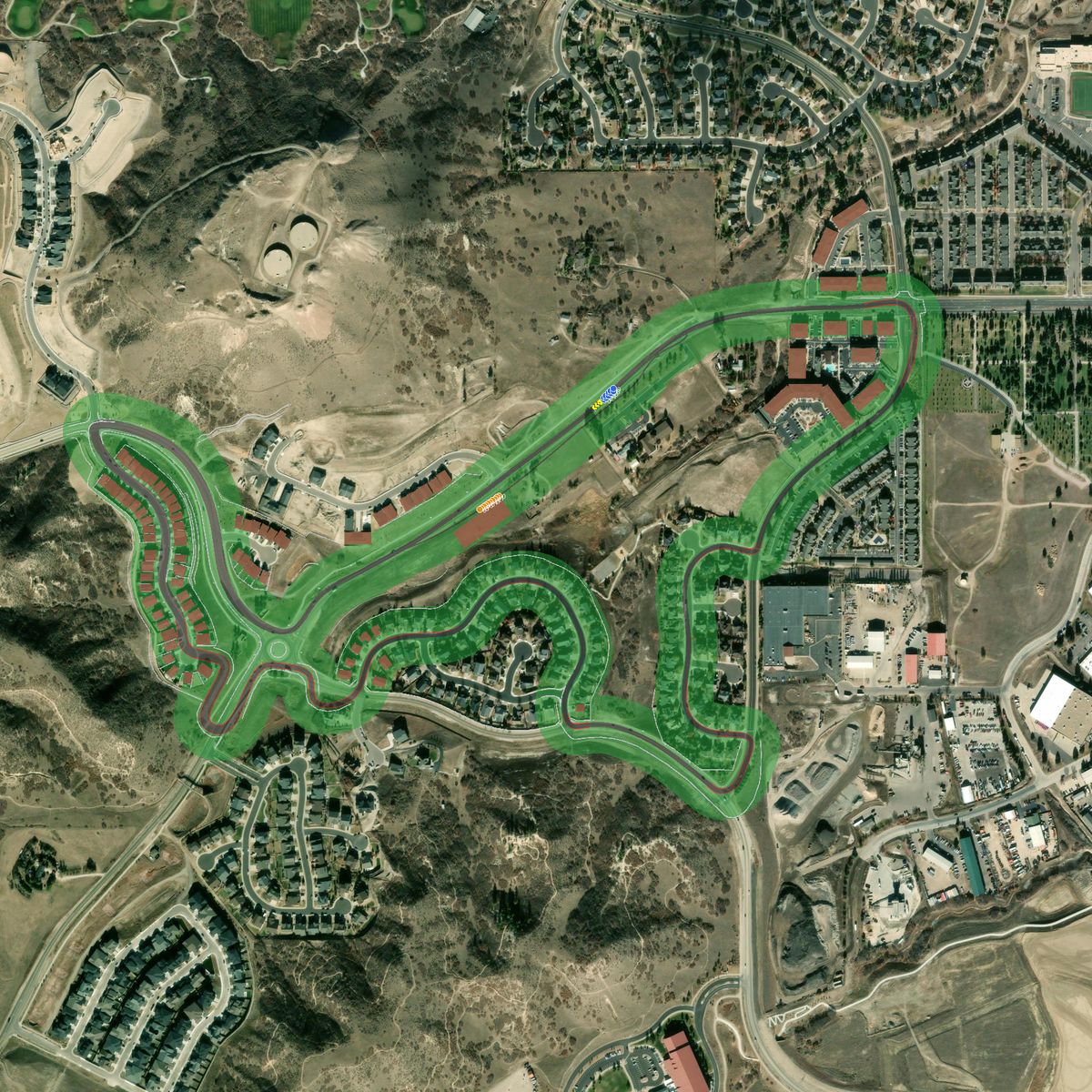 Top-down preview of Castle-Rock-Meadows circuit