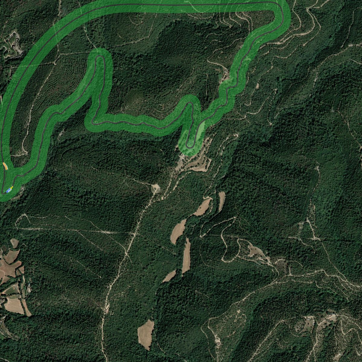 Top-down preview of Els àngels for Assetto Corsa