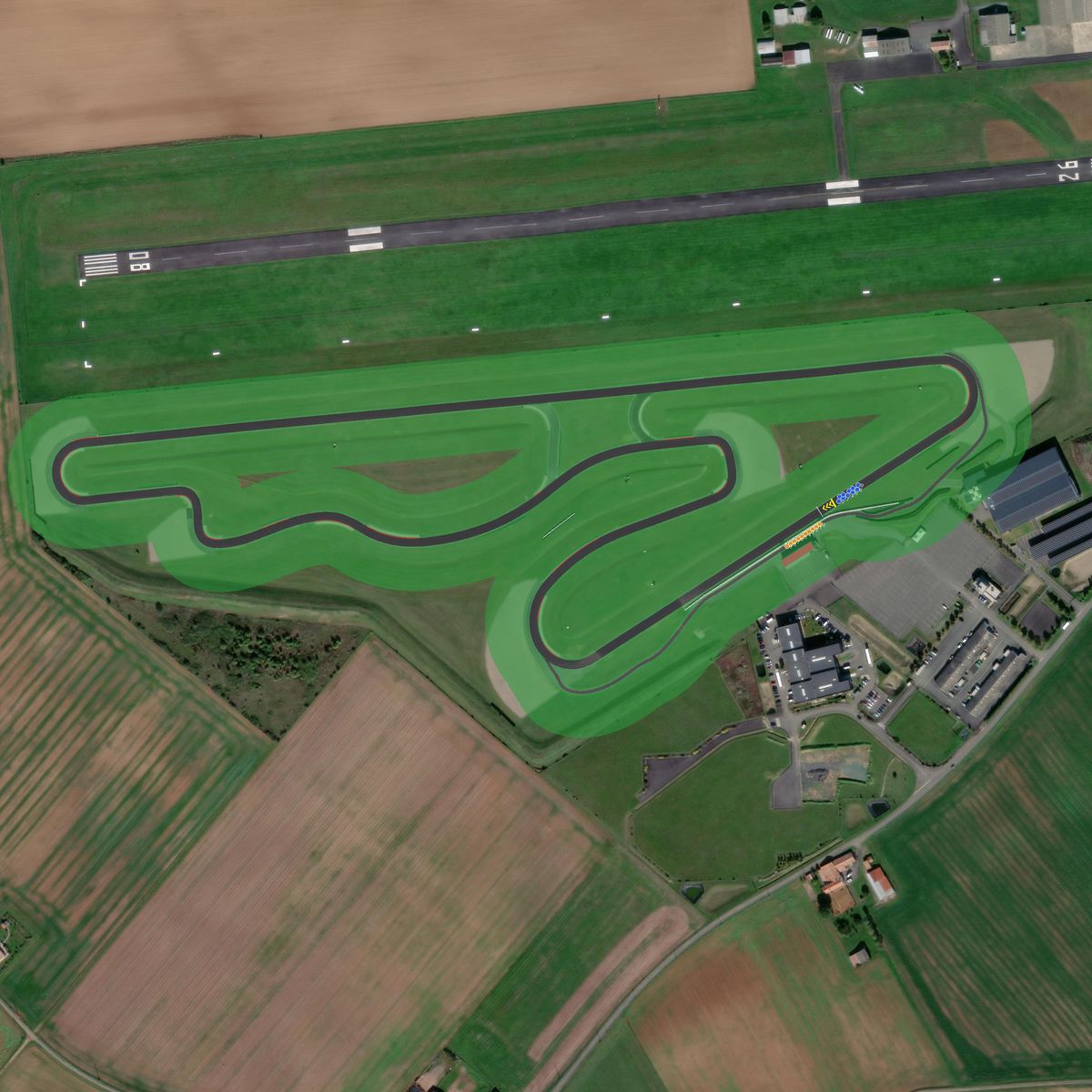 Top-down preview of fontenay circuit