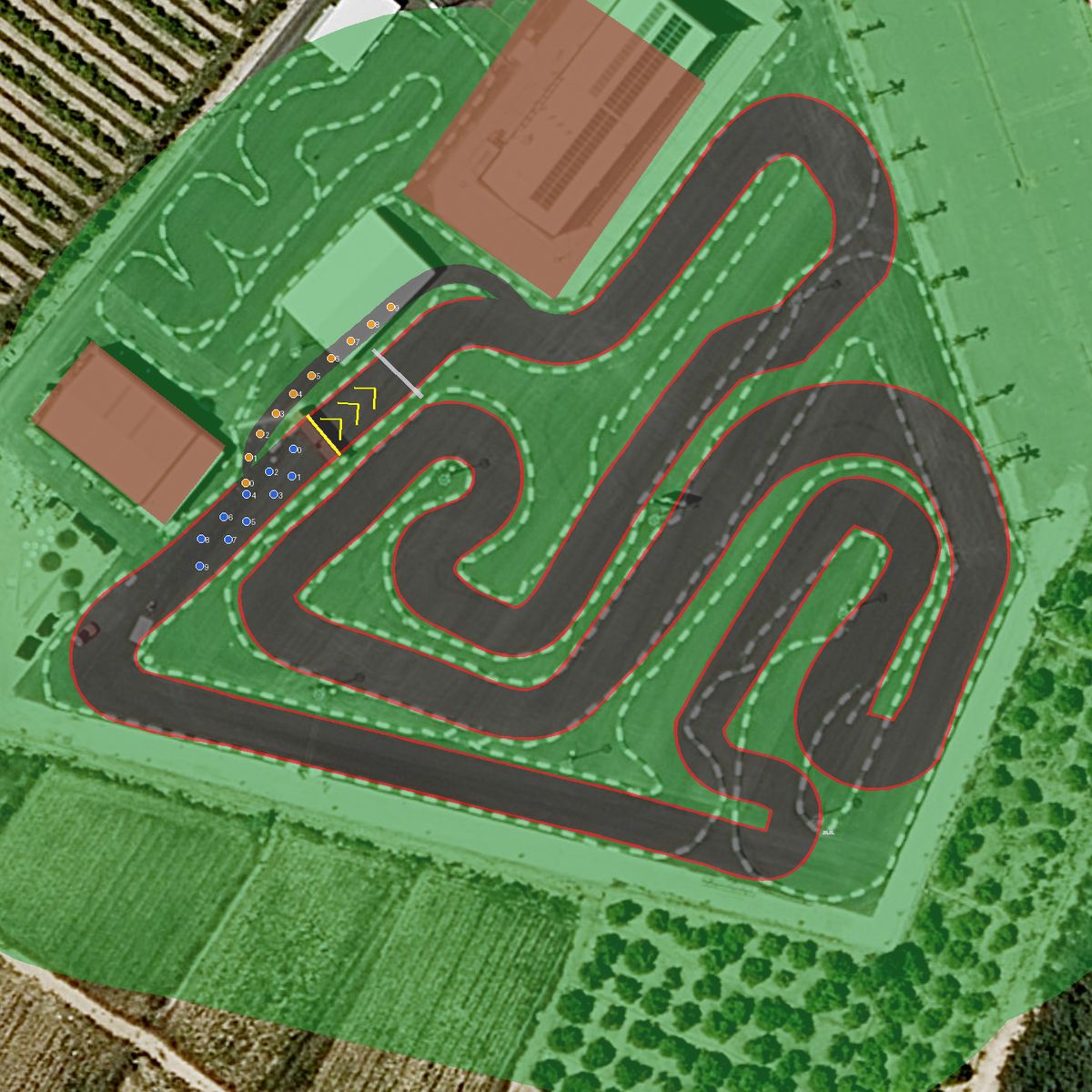 Top-down preview of GO KART CUIDAD QUESADA