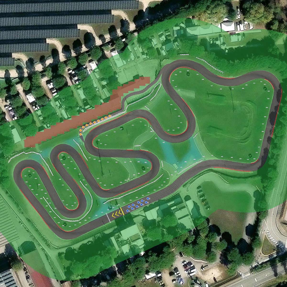 Top-down preview of Jesolo Pista Azzurra