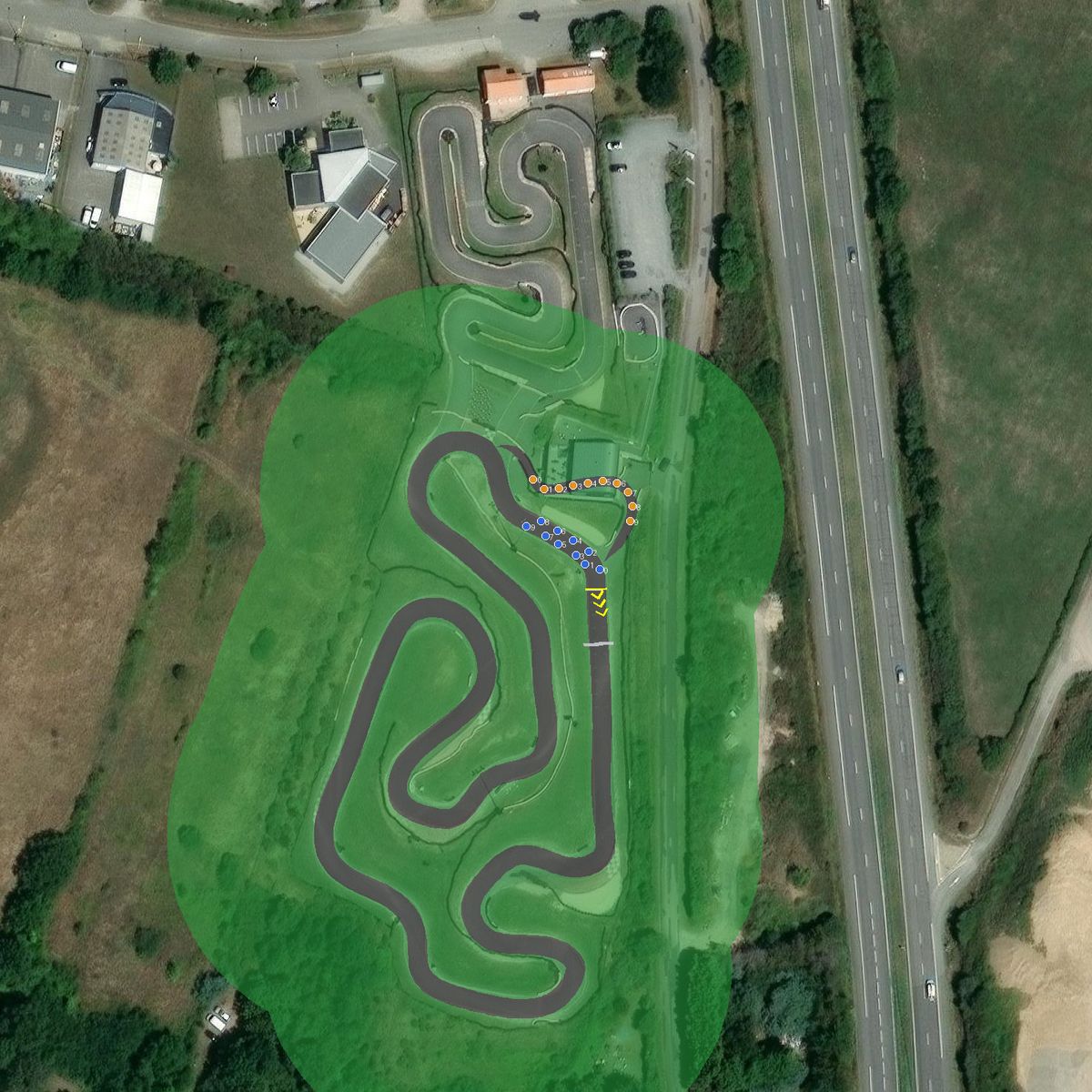 Top-down preview of Racing Kart Jade