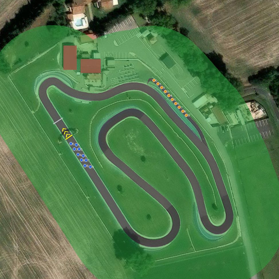 Top-down preview of Karting St Cyprien