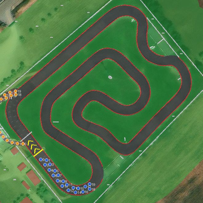 Top-down preview of Kartodromo 106 Reverse