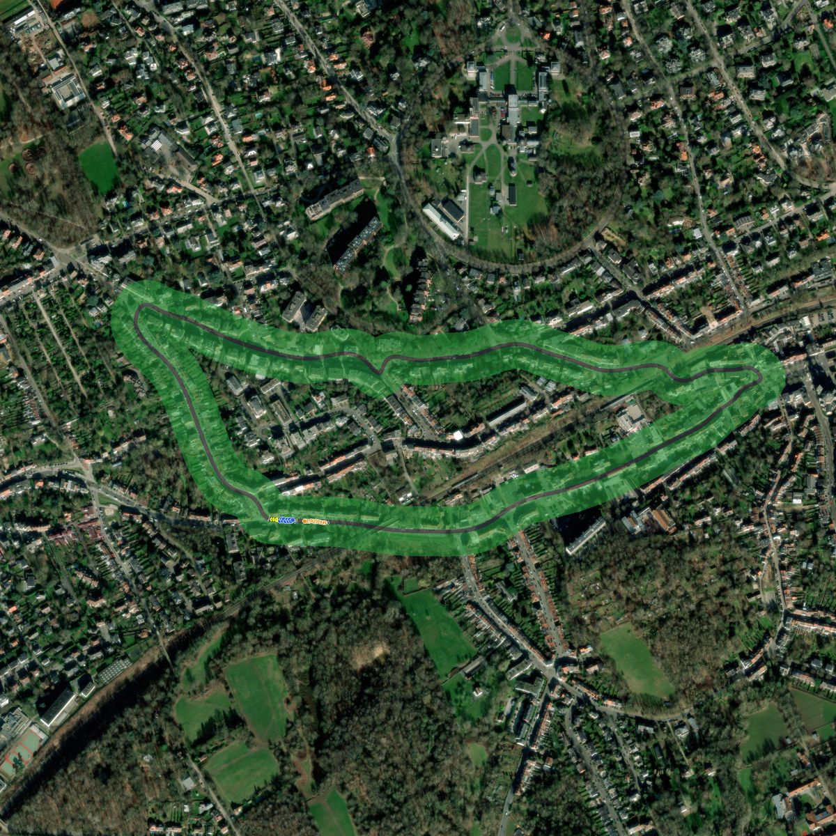 Top-down preview of Le GP d’Uccle
