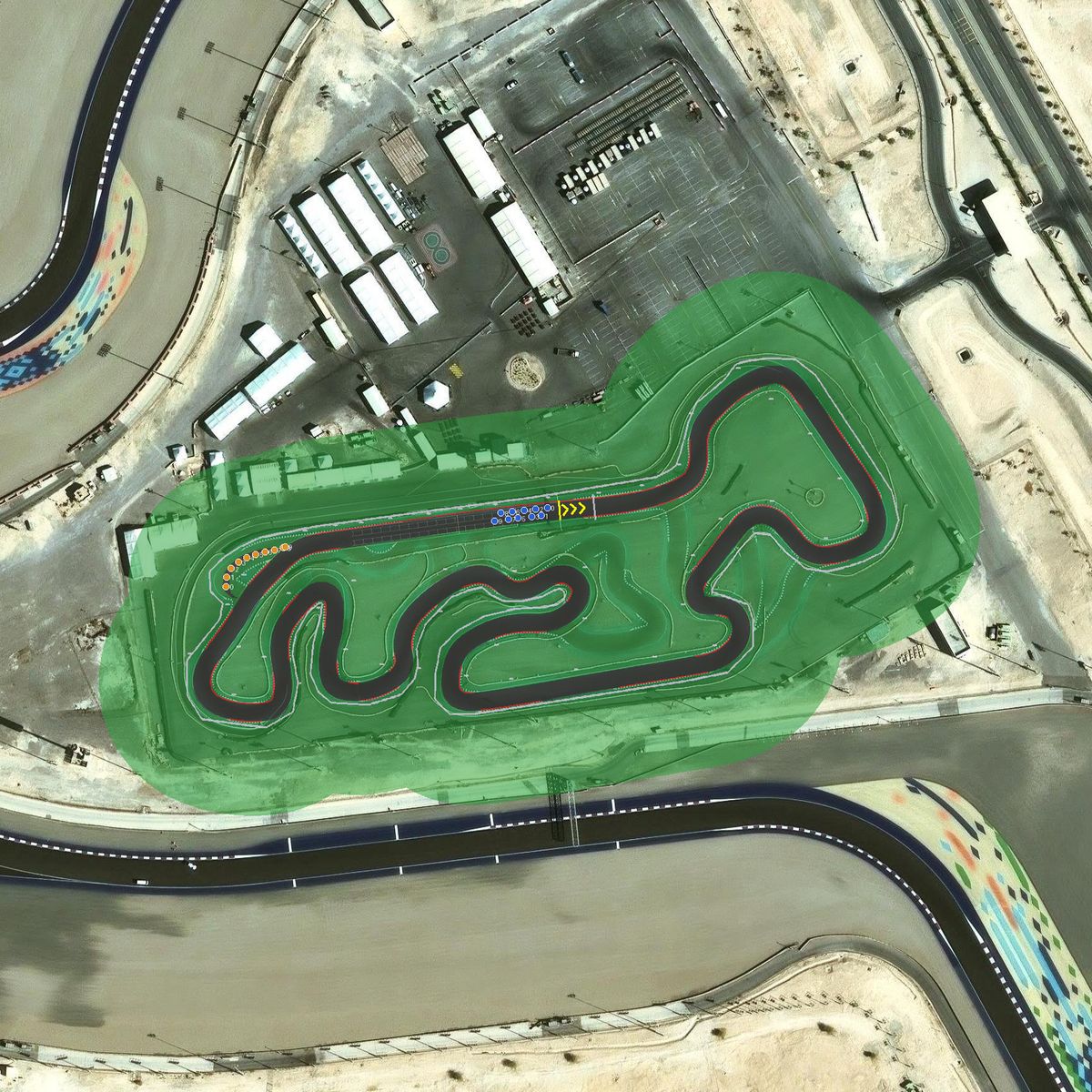 Top-down preview of Lusail Go Kart Track - Qatar