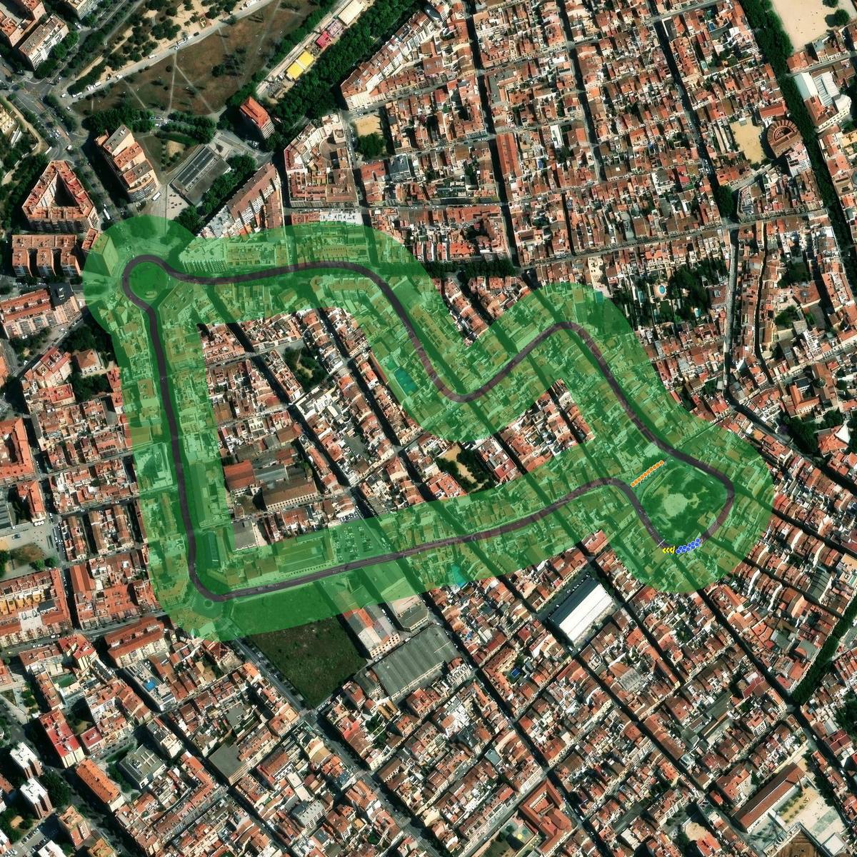 Top-down preview of mataro for Assetto Corsa