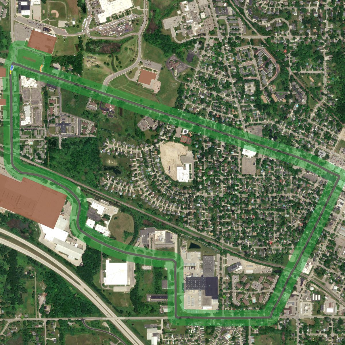 Top-down preview of Howell mi pepsi layout