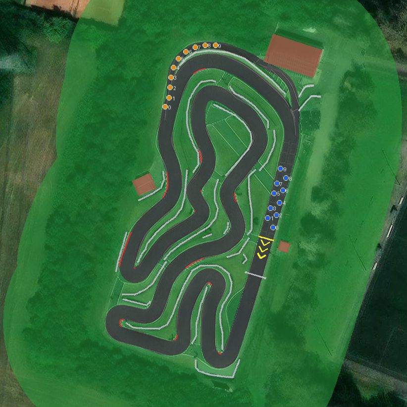 Top-down preview of Nußloch Kartbahn
