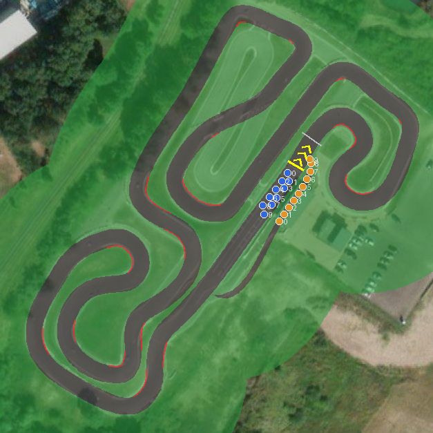 Top-down preview of Serbentu kartodromas