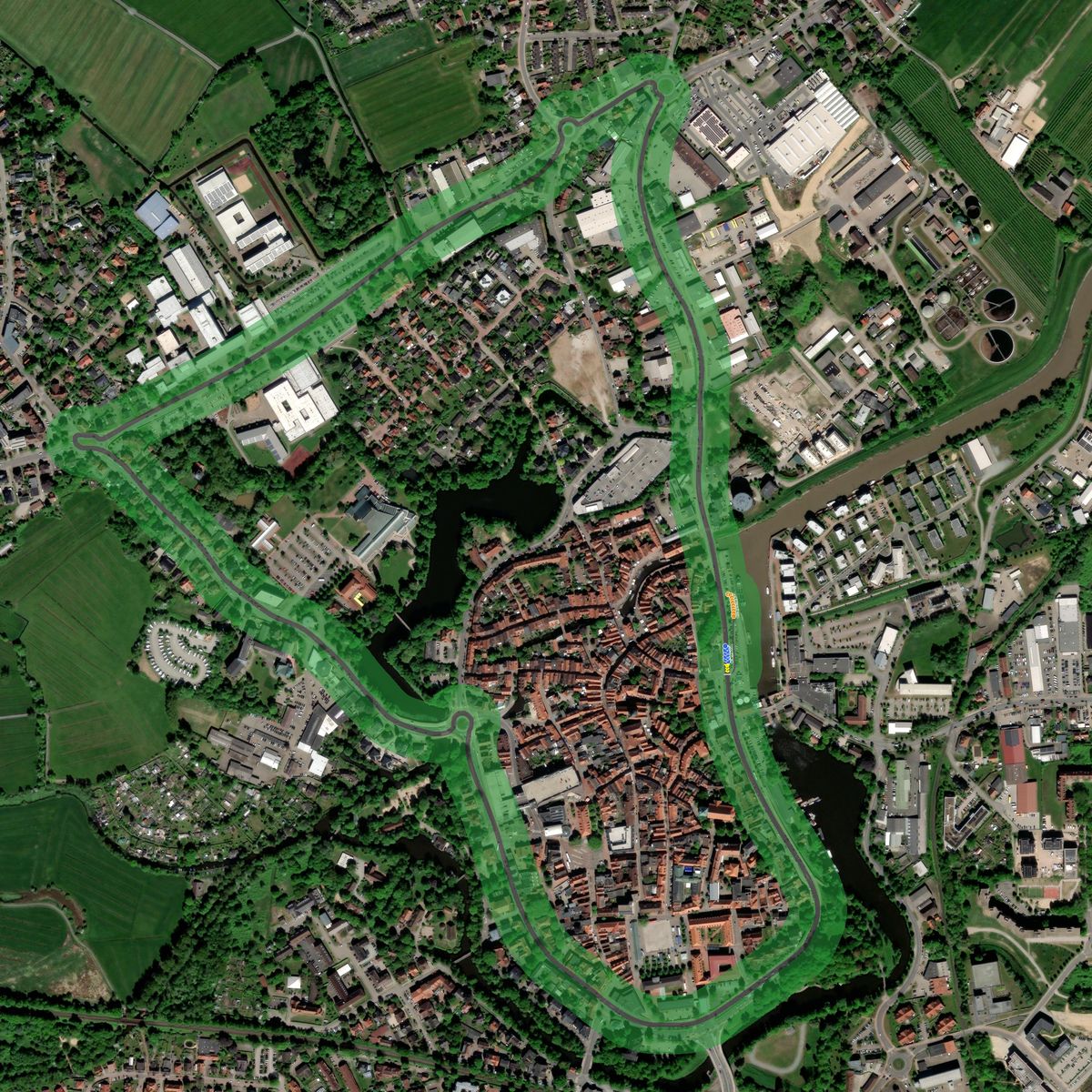 Top-down preview of Stade rennstrecke