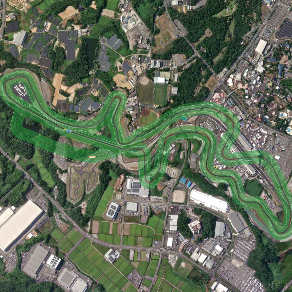 Top-down preview of the big ski