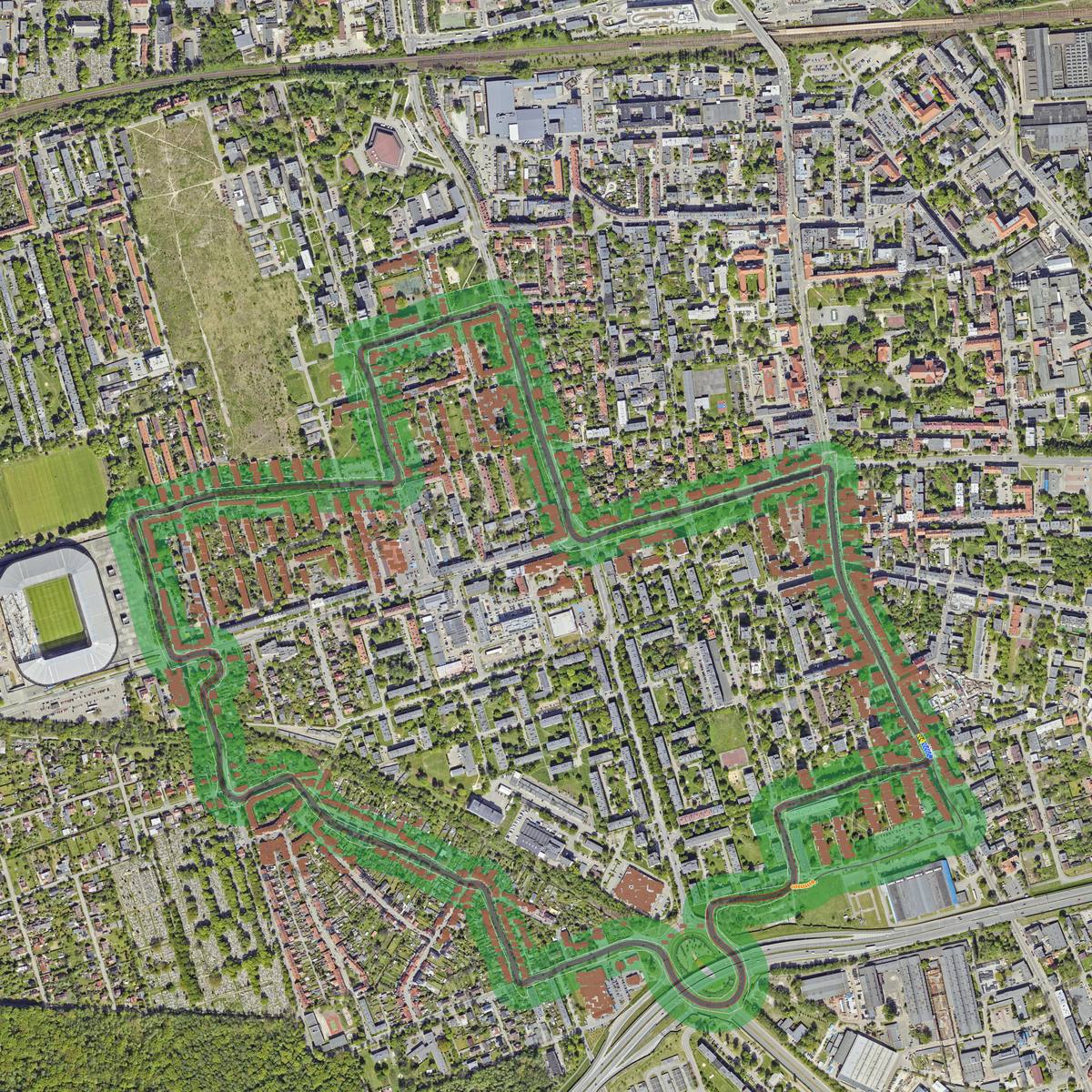 Top-down preview of Zabrze GP
